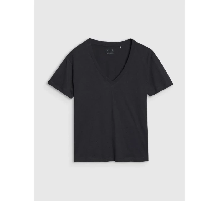 Dámské tričko oversize z modalu model 21433317 - 4F Dámské tričko oversize z modalu model 21433317 - 4F