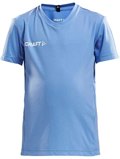 Craft Teamwear Squad Go Jersey Solid Jr Dětské sportovní tričko s výstřihem do V 82.5582 mff blue