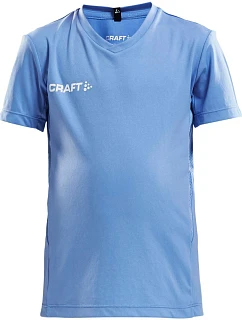 Craft Teamwear Squad Go Jersey Solid Jr Dětské sportovní tričko s výstřihem do V 82.5582 mff blue
