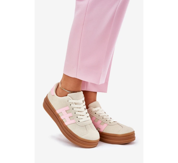 Dámské Tenisky Na Platformě Béžové Syliyana Dámské Tenisky Na Platformě Béžové Syliyana