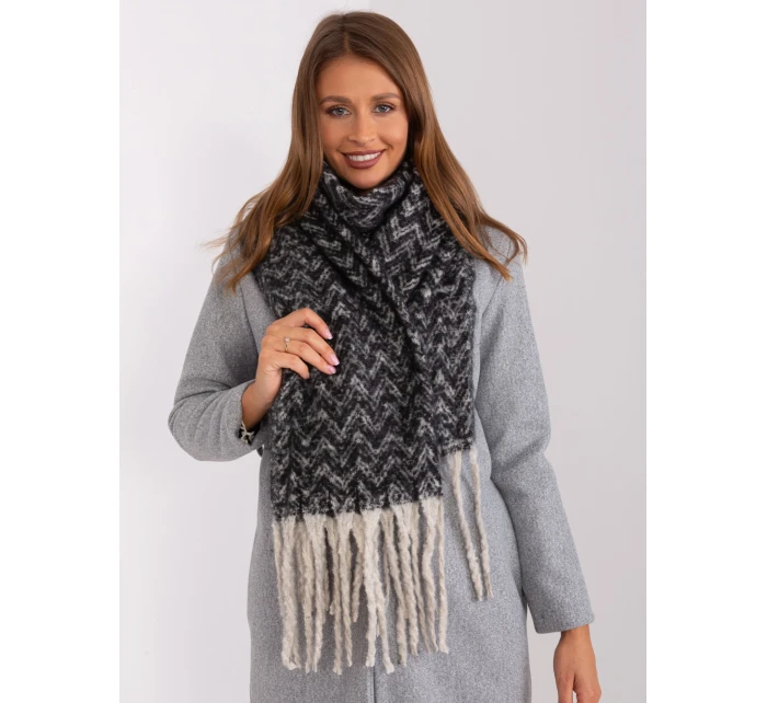 Szalik AT SZ model 18985246 czarno beżowy - FPrice