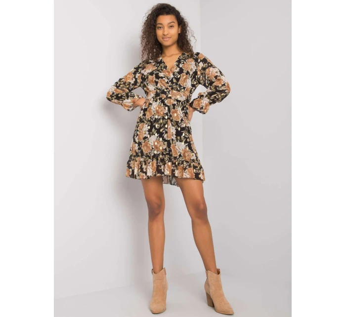 Šaty DHJ SK 12220 2.14P černá a béžová