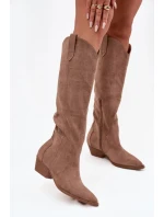 Kozačky na podpatku model 223004 Step in style Kozačky na podpatku model 223004 Step in style