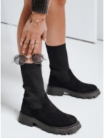 Dámské ponožkové boty černé FashionStreet ZY1133