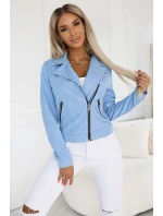 Semišová s dlouhými rukávy a zipy MODRÁ model 21227409 - numoco basic