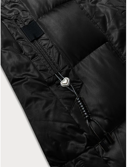 Černá prošívaná zimní bunda model 21248175 - S'WEST Černá prošívaná zimní bunda model 21248175 - S'WEST