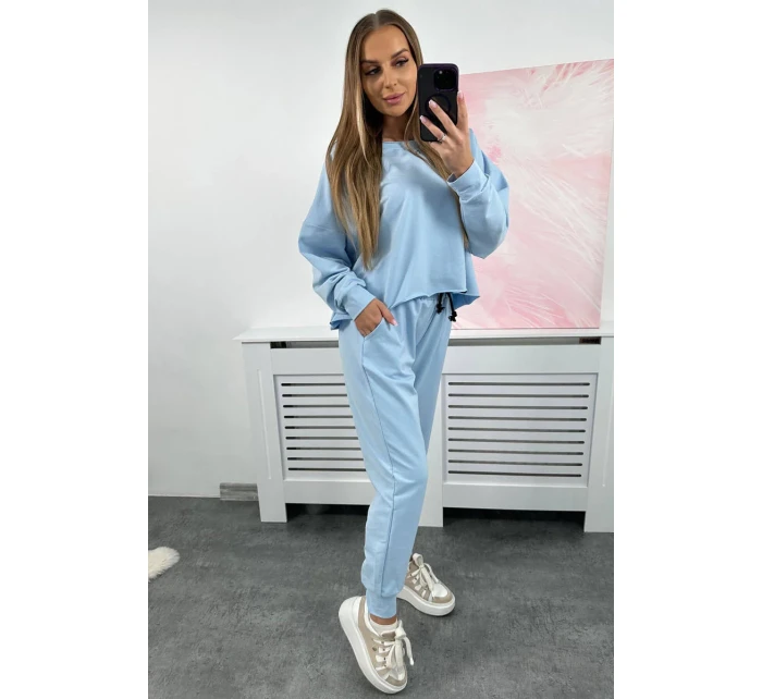 Set 2dílná mikina + kalhoty modrý