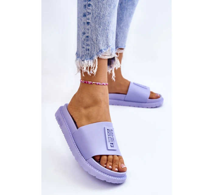 Dámské pantofle Big Star LL274431 Světle fialová Dámské pantofle Big Star LL274431 Světle fialová