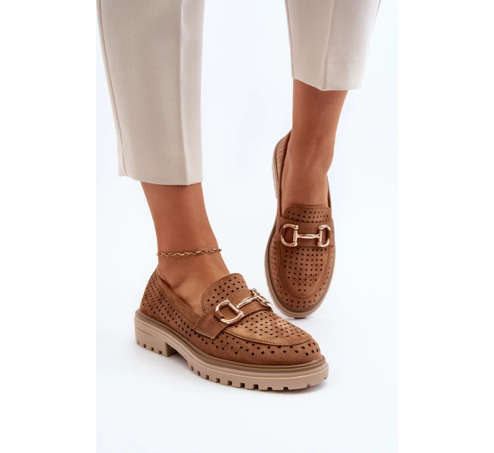 Dámské lodičky s výšivkou Camel model 21649856 - Boto