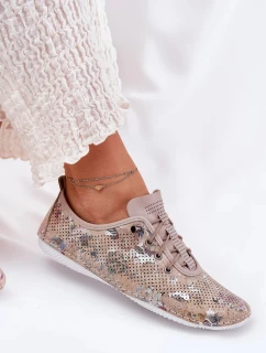 Dámské polobotky z přírodní kůže Artiker – béžové