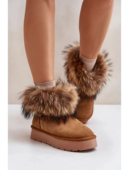 Sněhule model 20776999 hnědé Step in style - SWEET SHOES