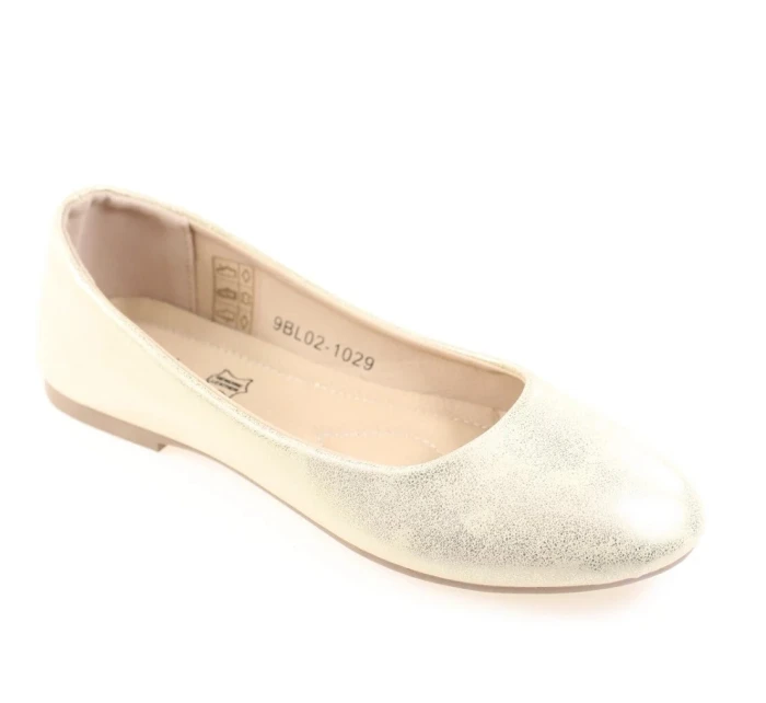 Dámské balerínky 9BL02-1029 Zlatá - eVento
