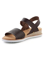 Dámské sandály Desert Kiss-Sunny Flair W 114143-CHOC hnědé - Skechers Dámské sandály Desert Kiss-Sunny Flair W 114143-CHOC hnědé - Skechers
