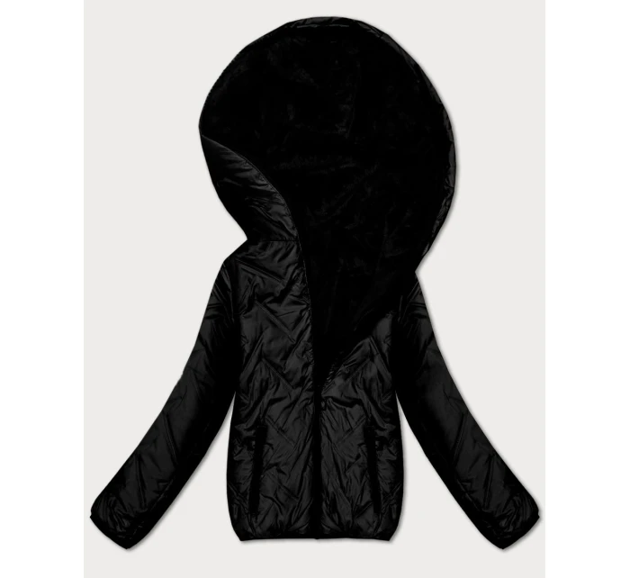 Černá oboustranná dámská bunda pro přechodné období S'West (B8546-101)