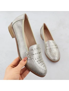 Dámské polobotky ažurové zlaté model 21942038 - Potocki