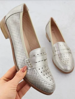 Dámské polobotky ažurové zlaté model 21942038 - Potocki