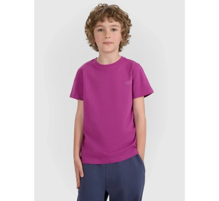 Dětské hladké tričko (SADA 2) 4F 4FJRAW25TTSHU3157-92S