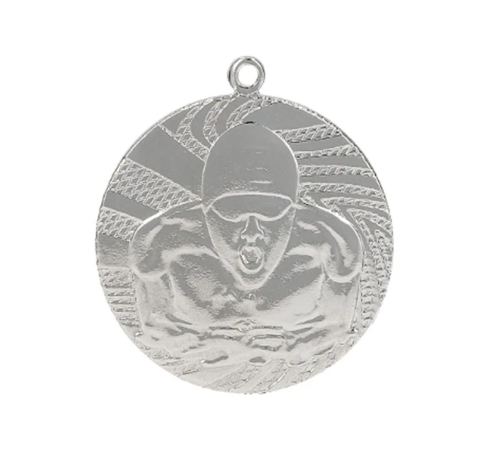 Stříbrná medaile - plavání - ocelová medaile