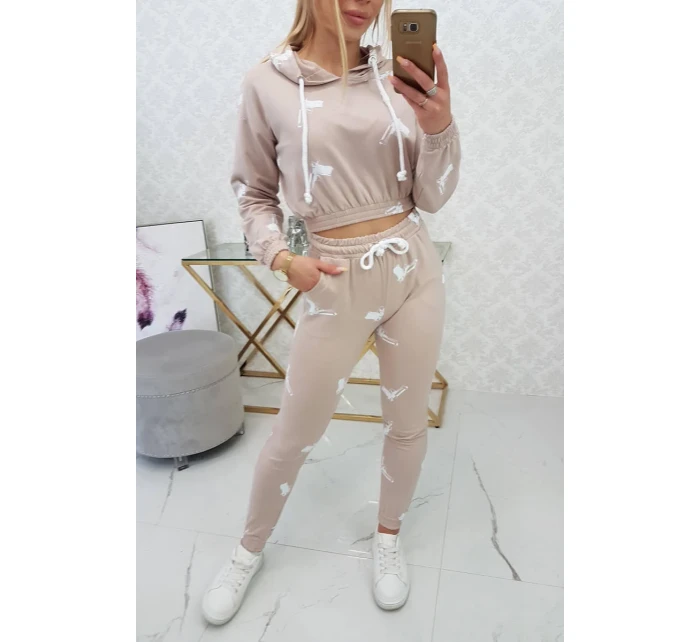 Sada s potiskem pistole béžová Sada s potiskem pistole béžová