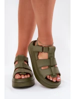 Dámské sandály na platformě zelené model 21696254 - Boto Dámské sandály na platformě zelené model 21696254 - Boto