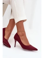 Dámské lodičky s eko bordové model 21711438 - Boto