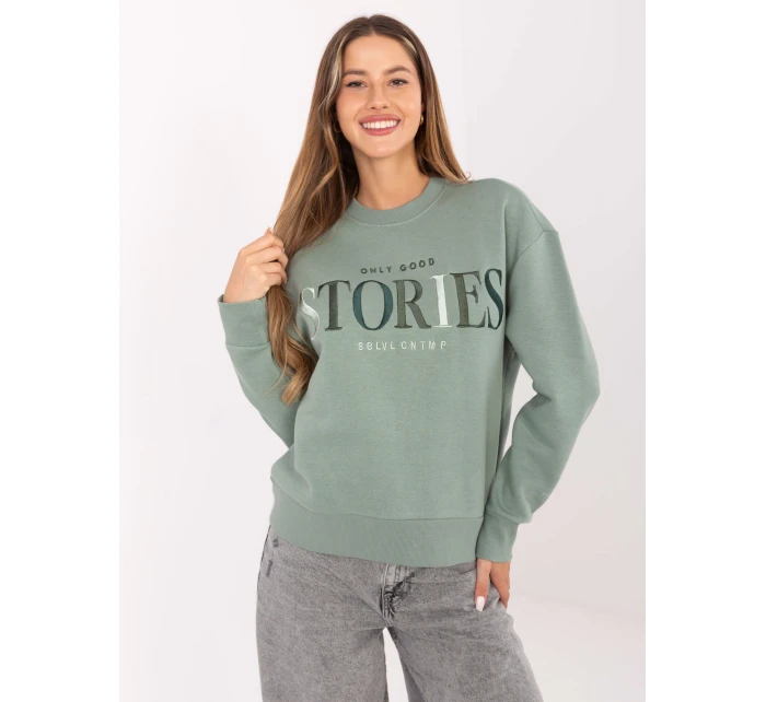 Mikina D10608BC02801A3NO pistácie Mikina D10608BC02801A3NO pistácie