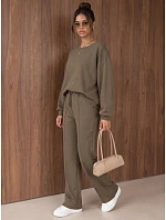 Komplet damski z khaki model 22371833 - FashionStreet Komplet damski z khaki model 22371833 - FashionStreet