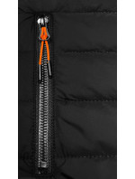 Černo-grafitová lehká dámská sportovní bunda (8M913-392)