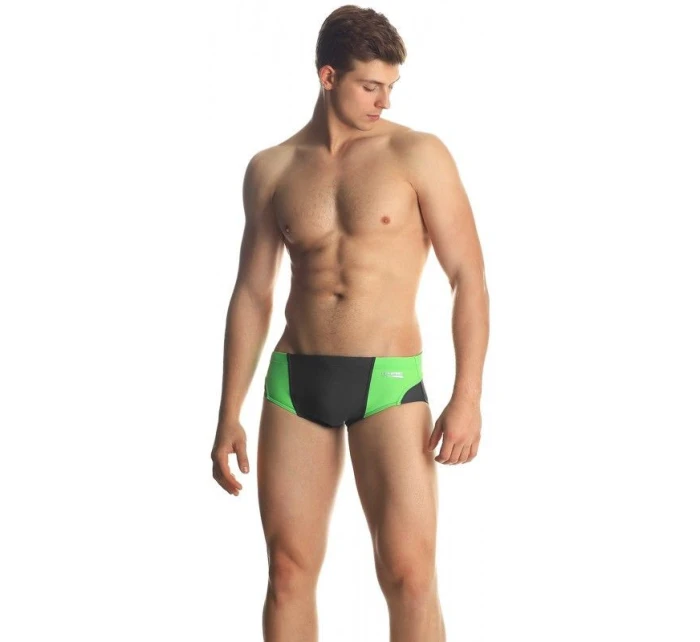 AQUA-SPEED ARTUR šedé/zelené plavecké kalhotky 38 408