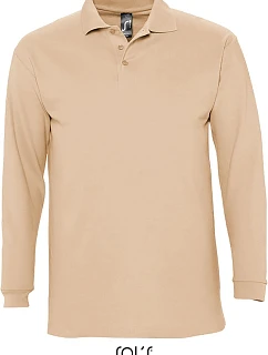 SOL'S Winter II Piqué polo s dlouhým rukávem 25.1353 sand