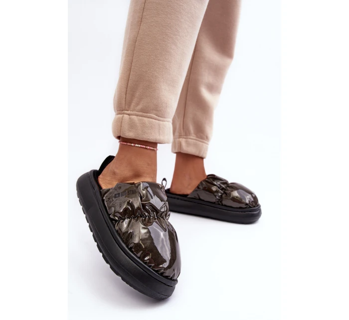 Lesklé Dámské Černé Kapce Big Star MM274130 Lesklé Dámské Černé Kapce Big Star MM274130