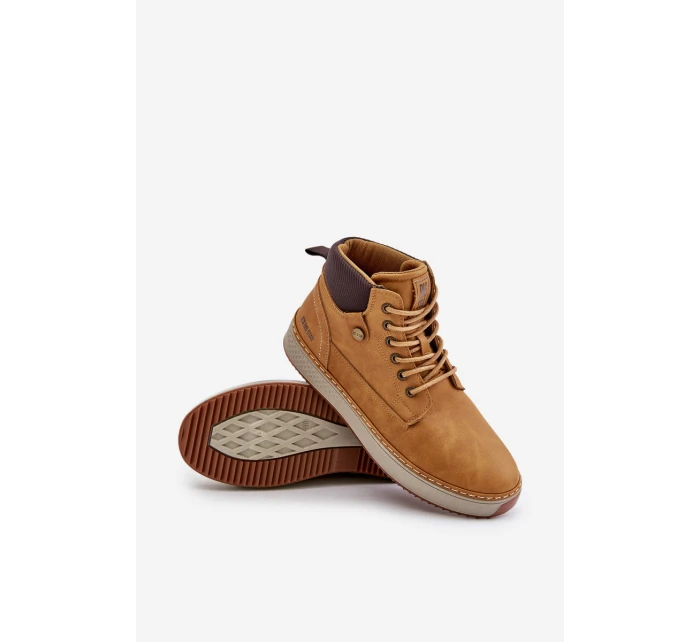 Pánské Šněrovací Boty Big Star OO174561 Hi-Poly System Camel