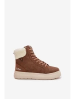 Dámské zimní boty s kožíškem Lee Cooper LCJ-25-01-3735 hnědé