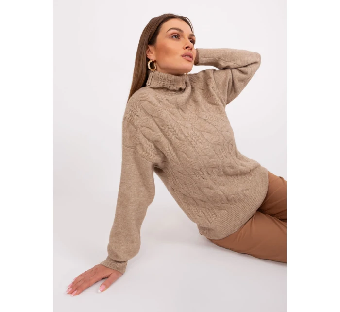 Jumper AT SW 23401.97P světle hnědý Jumper AT SW 23401.97P světle hnědý