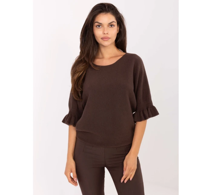 Jumper IT SW 99244.65 tmavě hnědý