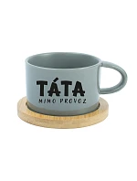 TÁTA MIMO PROVOZ - šedý hrníček makronka 200 ml