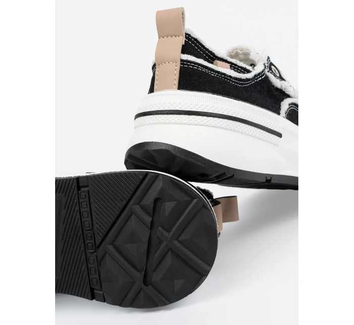 Luxusní tenisky černé dámské platforma Luxusní tenisky černé dámské platforma