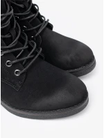 Originální černé  kotníčkové boty dámské Obcas