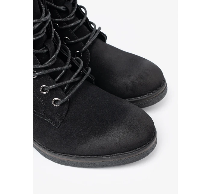 Originální černé  kotníčkové boty dámské Obcas