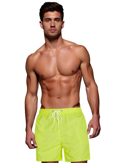 Pánské plavecké šortky žluté FashionStreet SX2527 Pánské plavecké šortky žluté FashionStreet SX2527