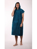 Pánské model 22121387 pončo Tampa s kapucí petrolejová - Vestis