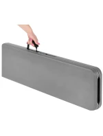 CATERINGOVÁ LAVICE SKLÁDACÍ 183X28X43CM ŠEDÁ