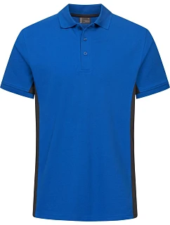 Promodoro 4590 Unisex kontrastní pracovní polo - EXCD 40.4590 royal/charcoal