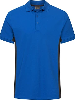 Promodoro 4590 Unisex kontrastní pracovní polo - EXCD 40.4590 royal/charcoal