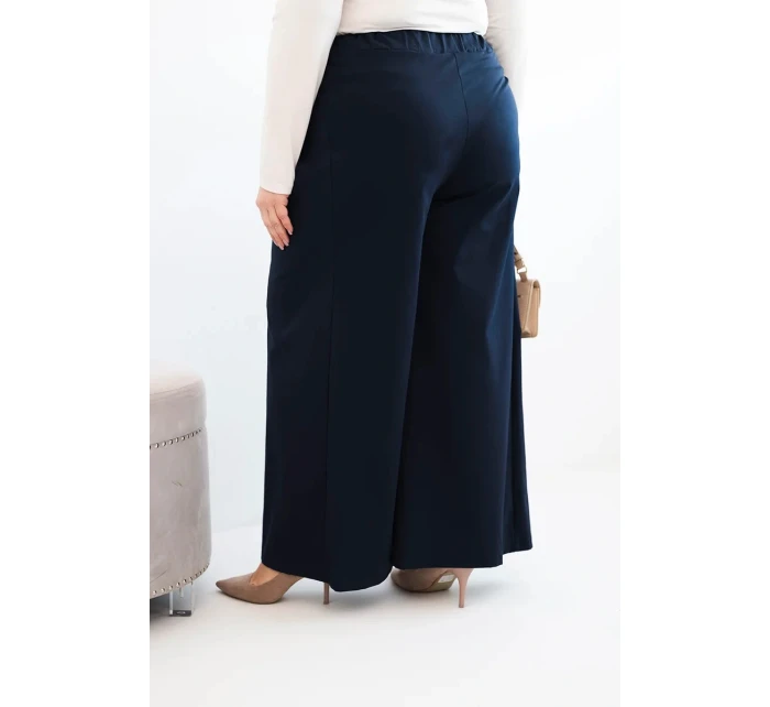 Dámské kalhoty Plus Size s širokými nohavicemi a model 21911616 - K-Fashion