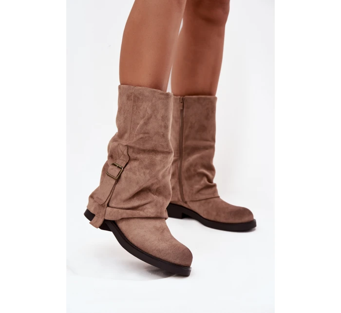 s  dílem do  s přezkou Khaki model 21715259 - Boto