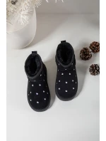 Dětské sněhule srdíčka Černé Gracina Dětské sněhule srdíčka Černé Gracina