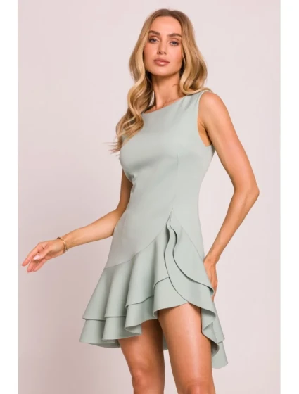 mini šaty mátové model 20970663 - Moe
