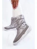 Dámské vysoké boty do sněhu Big Star KK274600 šedé Dámské vysoké boty do sněhu Big Star KK274600 šedé