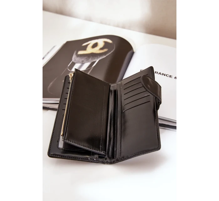 Dámská peněženka z eko kůže černá Kalinessa